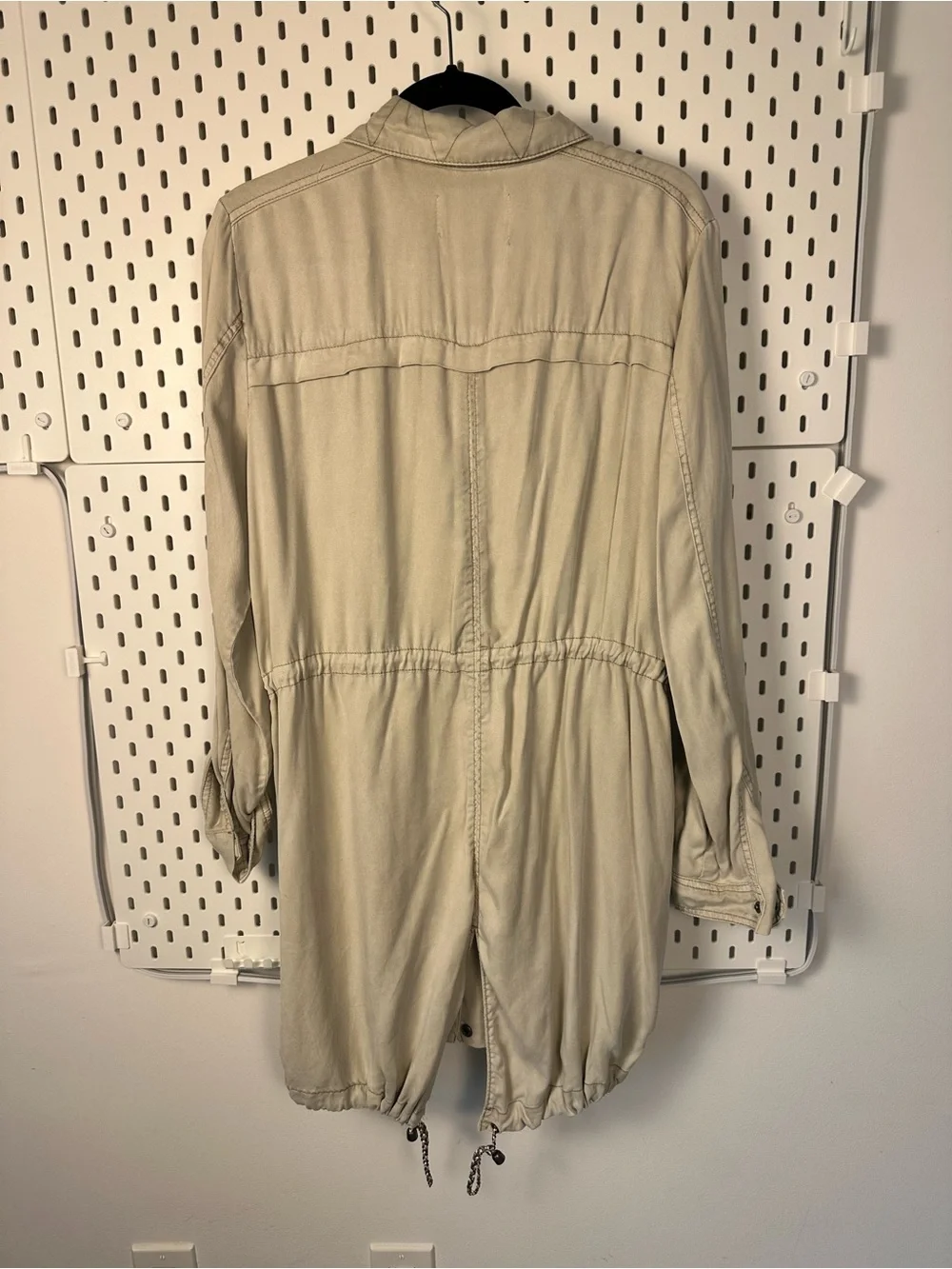 Anthropologie Manto Field‎ Jacket, Khaki Size Large Lightweight Drawstring Waist